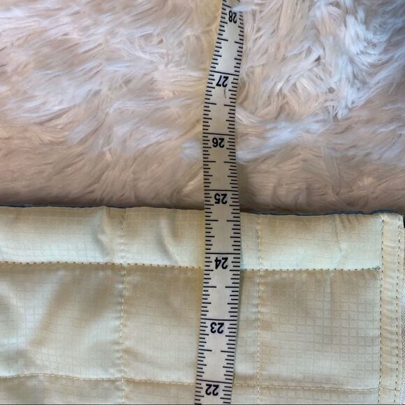 Ruff Hewn Reversible Zipper Down Vest Cream and Blue Size Large - Picture 9 of 9